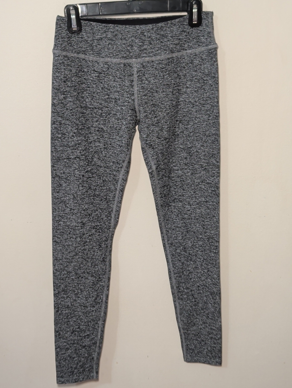 Beyond Yoga Gray Full Length Leggings Space Dye Mid-Rise Workout Women's Size L